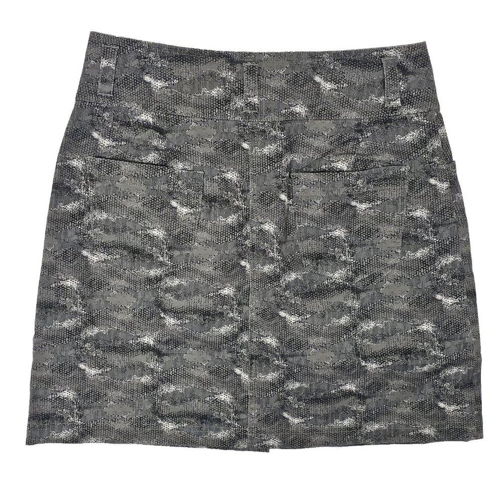 Aventura Melia Women's Skirt Size 8 Brushed Nickel Button Front Organic Cotton - Picture 4 of 5